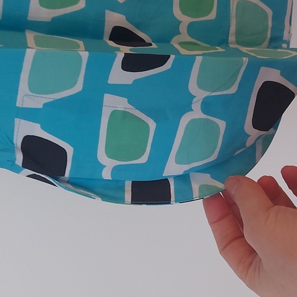 NWT Tyler Boe Novelty Sunglasses Print Popover Tunic Top 100% Cotton Size Small - Picture 6 of 8